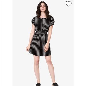 Bridge & Burn Black and White Stripe Sarah Dress